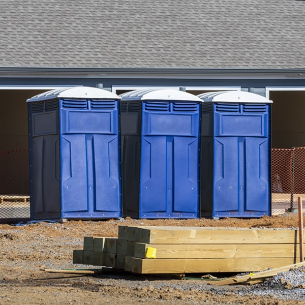 how often are the porta potties cleaned and serviced during a rental period in Applewold Pennsylvania